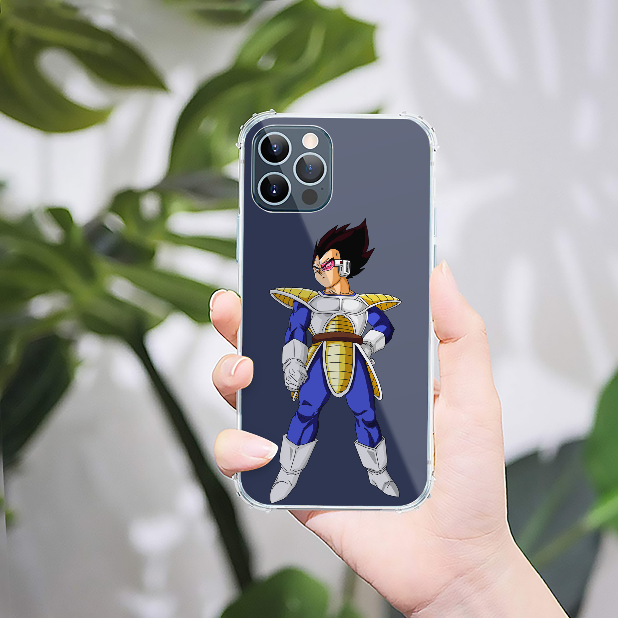 （画像用） ドラゴンボール ベジータ四世（Bejīta Yonsei）DRAGON BALL Vegeta IV 【iPhone 12シリーズ対応】透明スマホケース（クリアソフトケース）